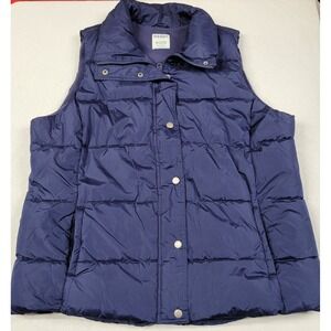 Old Navy Women's Navy Blue Quilted Puffer Vest Women's Size XXL Tall